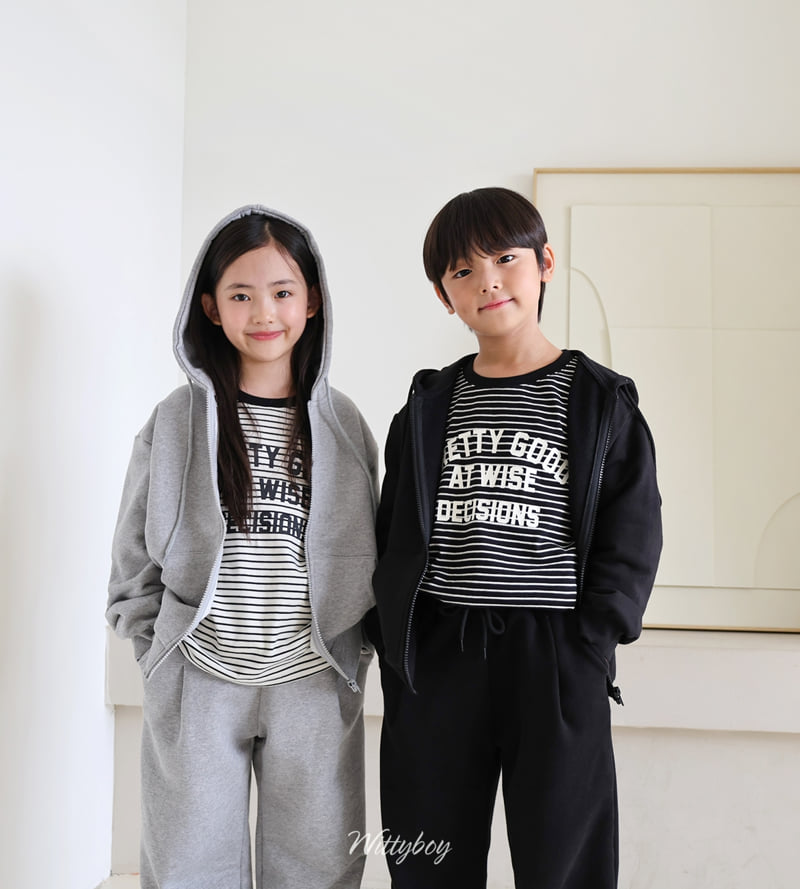 Witty Boy - Korean Children Fashion - #prettylittlegirls - Standard Zip-Up Hoodie - 5