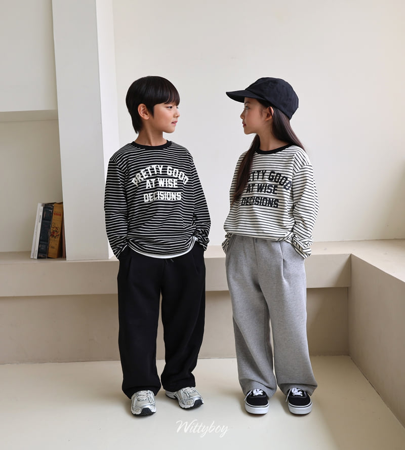 Witty Boy - Korean Children Fashion - #prettylittlegirls - Wise Stripe Tee - 2