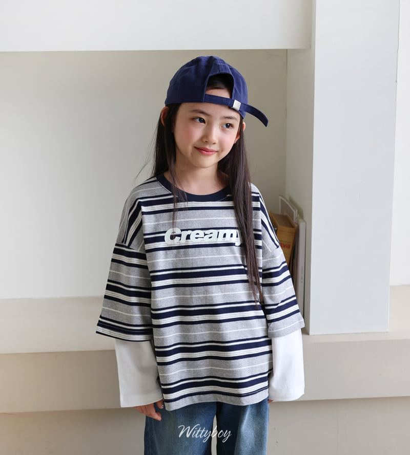 Witty Boy - Korean Children Fashion - #prettylittlegirls - Creamy Layered Tee - 11