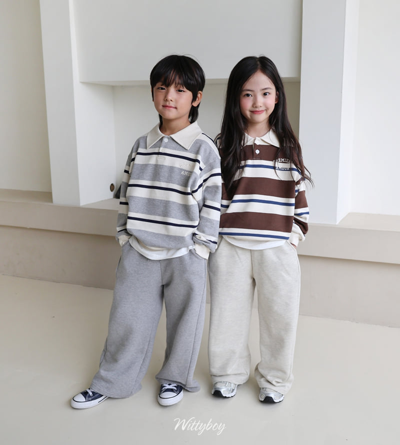 Witty Boy - Korean Children Fashion - #stylishchildhood - Ivy Collar Sweatshirt - 3