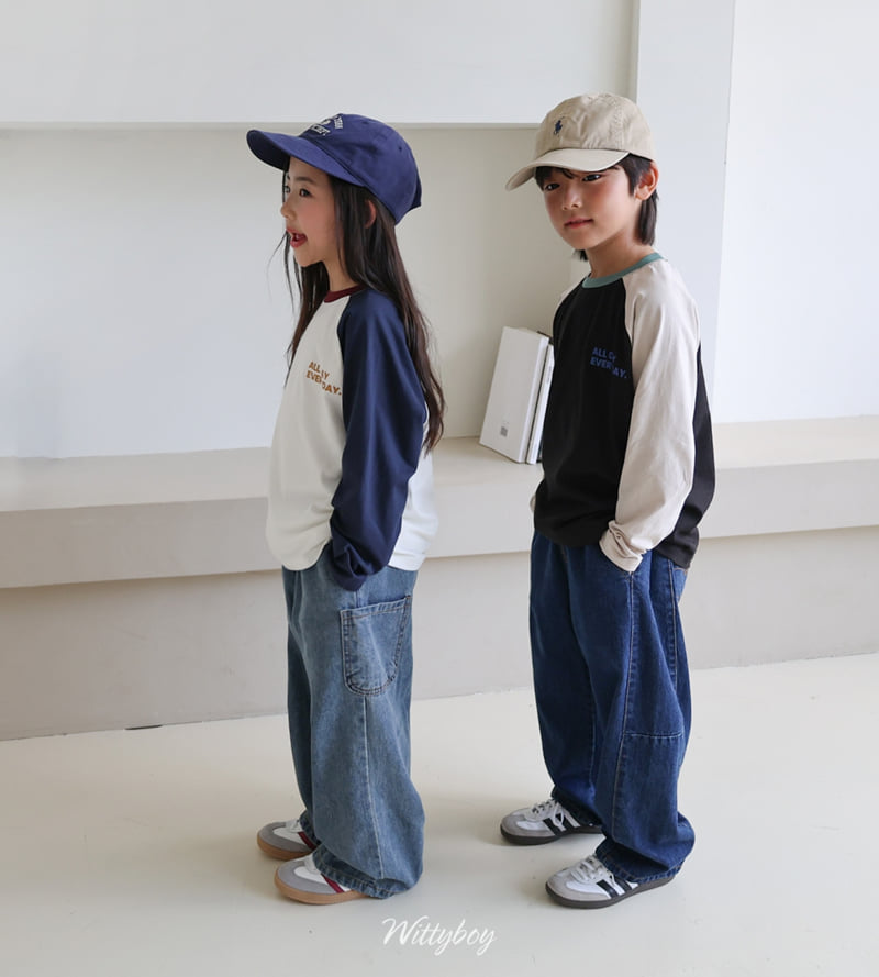 Witty Boy - Korean Children Fashion - #todddlerfashion - Rise Pocket Denim Pants - 5