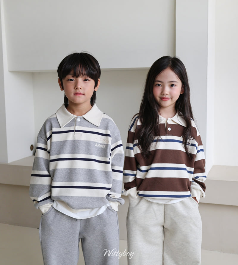 Witty Boy - Korean Children Fashion - #todddlerfashion - Ivy Collar Sweatshirt