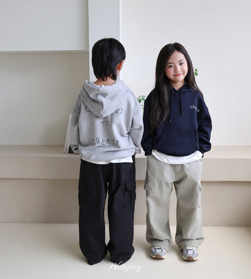 Witty Boy - Korean Children Fashion - #todddlerfashion - Cre-Aide Hoodie - 7