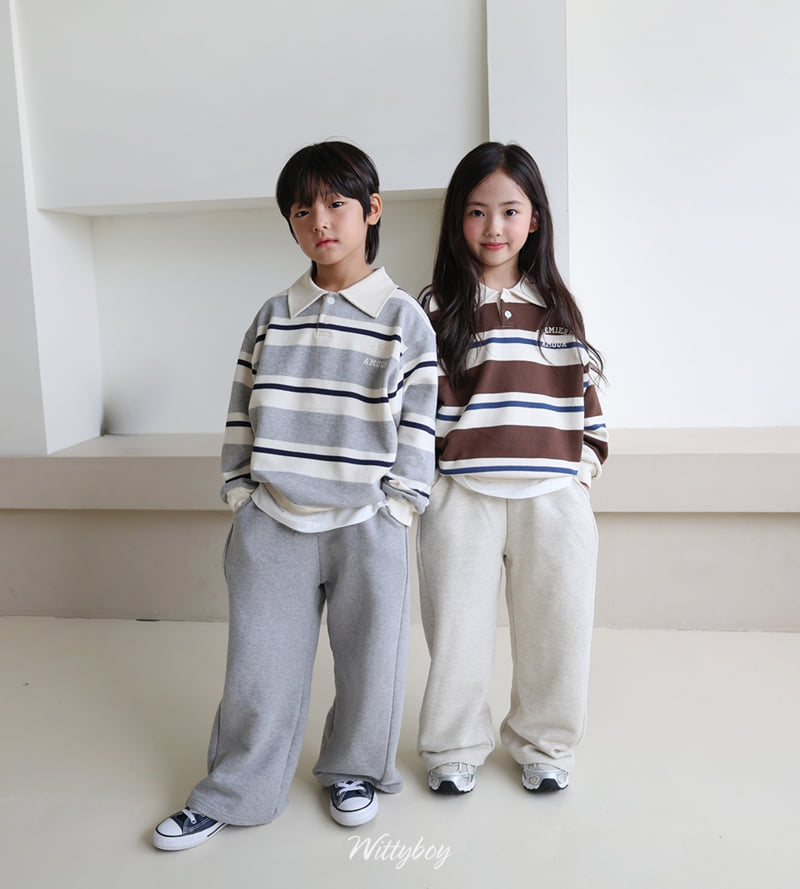 Witty Boy - Korean Children Fashion - #toddlerclothing - Ivy Collar Sweatshirt - 2