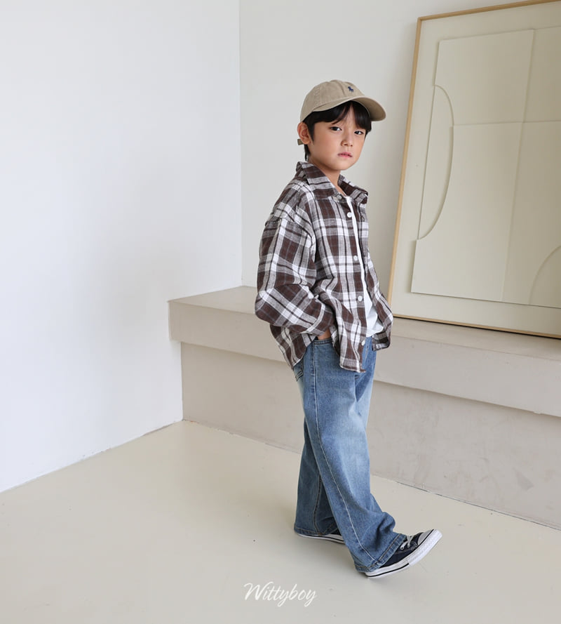 Witty Boy - Korean Children Fashion - #toddlerclothing - Signature Stretch Denim Pants - 10