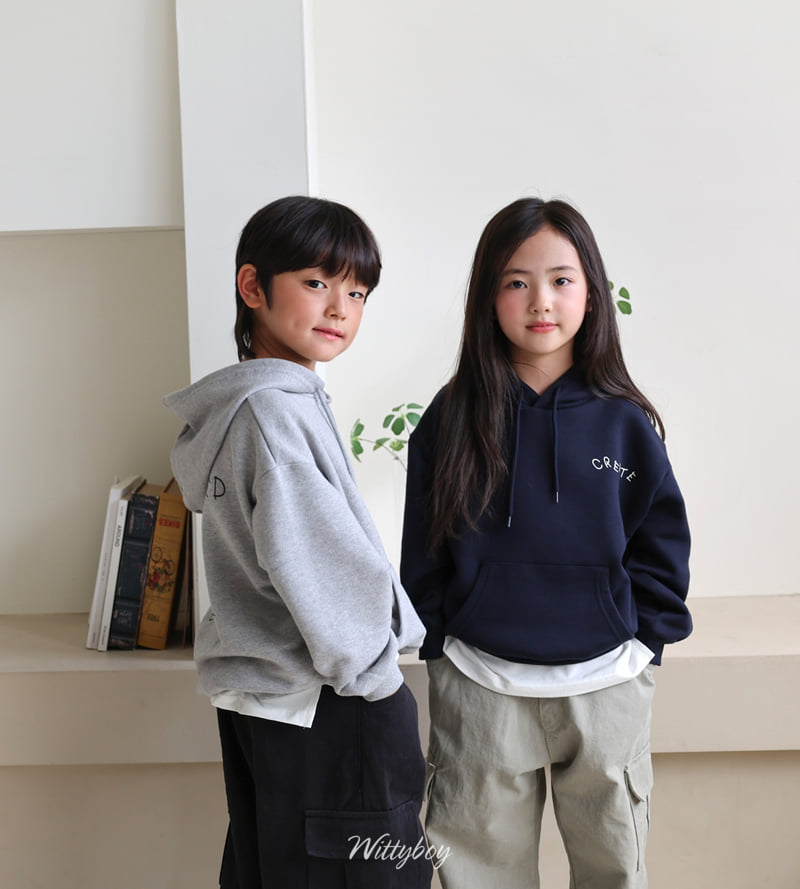 Witty Boy - Korean Children Fashion - #toddlerclothing - Cre-Aide Hoodie - 8