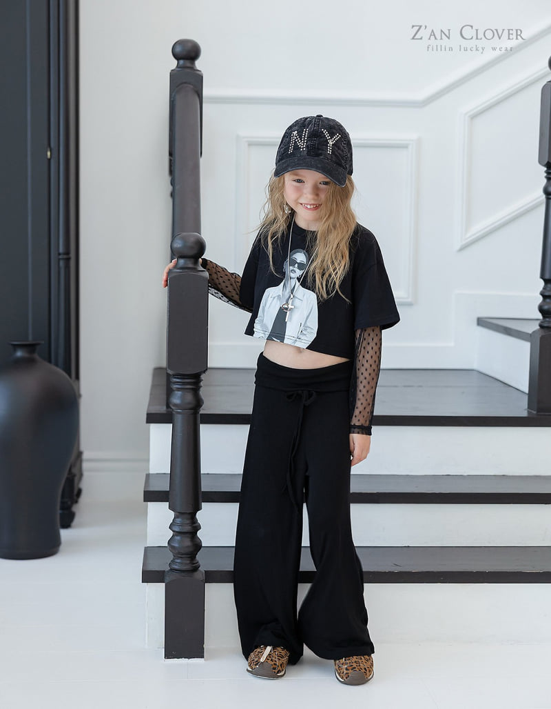Zan Clover - Korean Children Fashion - #Kfashion4kids - Folding Wide Pants - 9