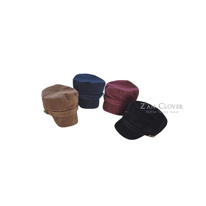 Zan Clover - Korean Children Fashion - #childofig - Suede Marine Cap - 5