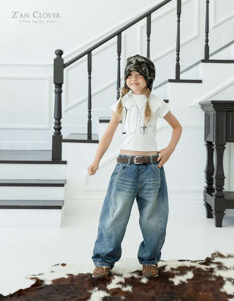 Zan Clover - Korean Children Fashion - #childofig - Angel Denim Pants - 5