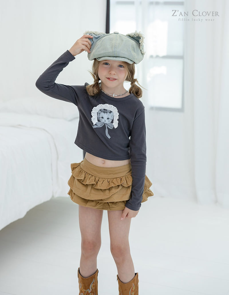 Zan Clover - Korean Children Fashion - #childofig - Bohemian Cancan Skirt - 4