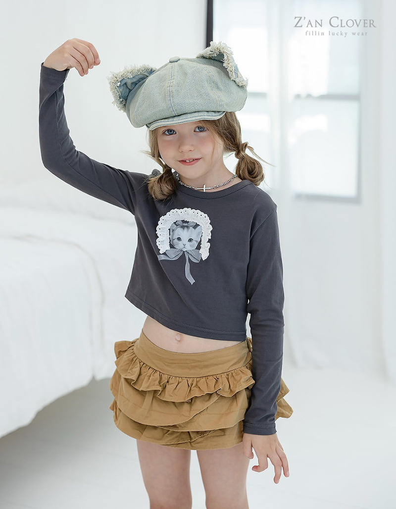 Zan Clover - Korean Children Fashion - #childofig - Kitty Denim Cap - 6