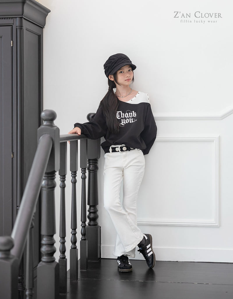 Zan Clover - Korean Children Fashion - #childofig - Eyelet Sweatshirt - 10