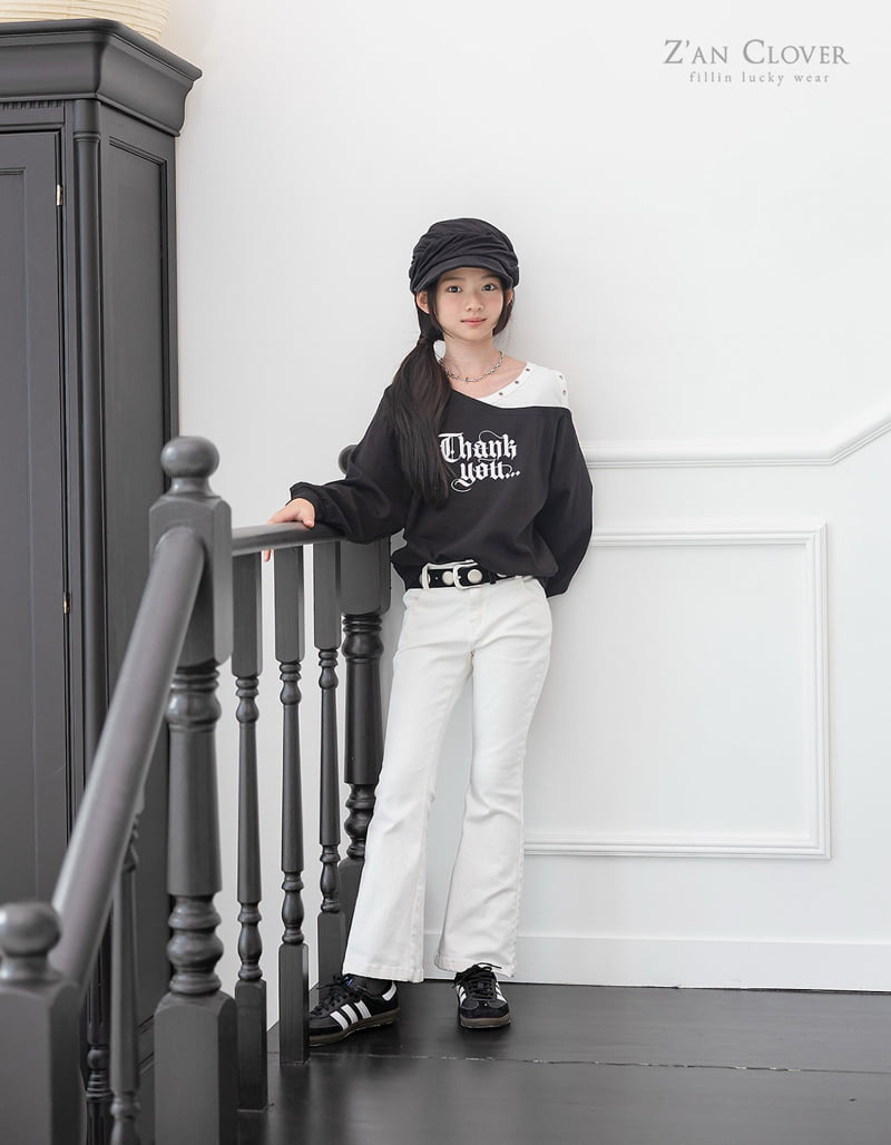 Zan Clover - Korean Children Fashion - #childofig - Eyelet Sweatshirt - 11