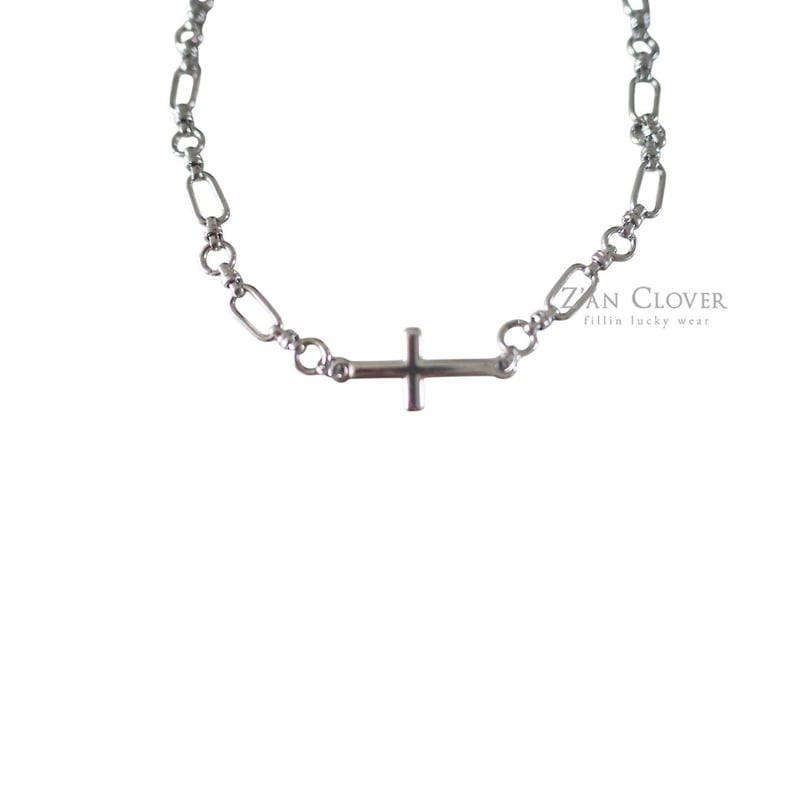 Zan Clover - Korean Children Fashion - #childofig - Link Cross Necklace - 8