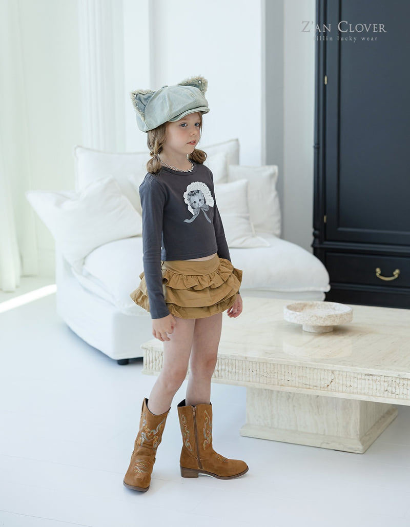 Zan Clover - Korean Children Fashion - #childrensboutique - Bohemian Cancan Skirt - 5