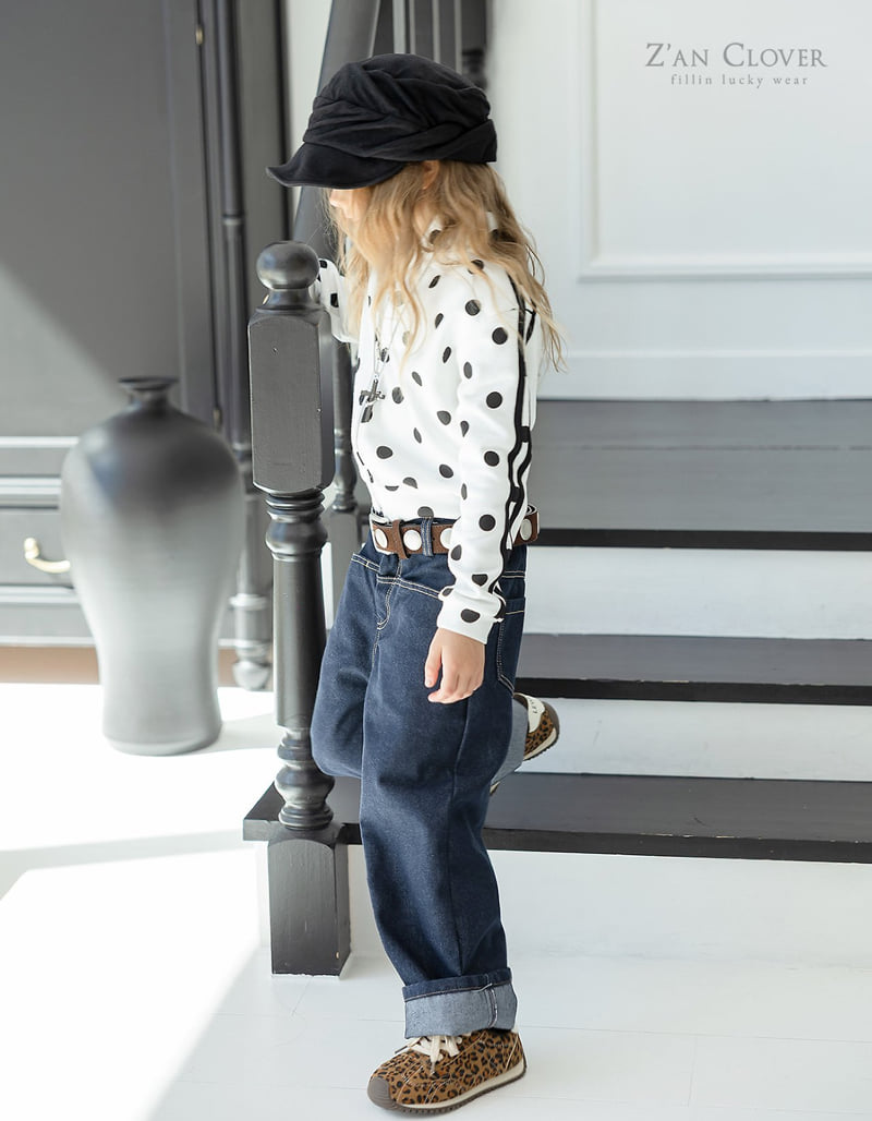 Zan Clover - Korean Children Fashion - #designkidswear - Round Stud Belt - 3