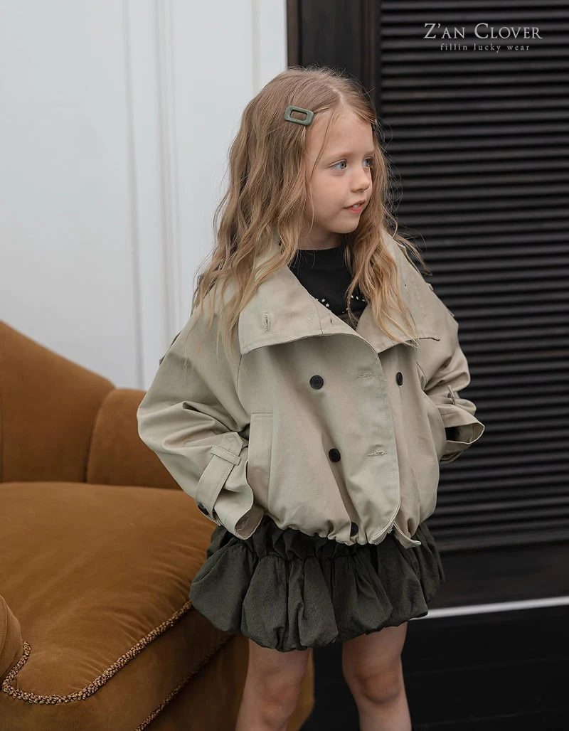 Zan Clover - Korean Children Fashion - #discoveringself - High Neck Trench Jacket - 3