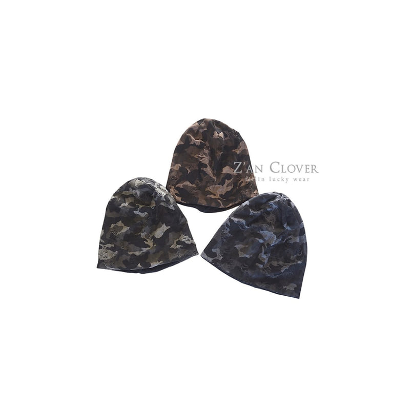 Zan Clover - Korean Children Fashion - #discoveringself - Burnout Camo Beanie - 11