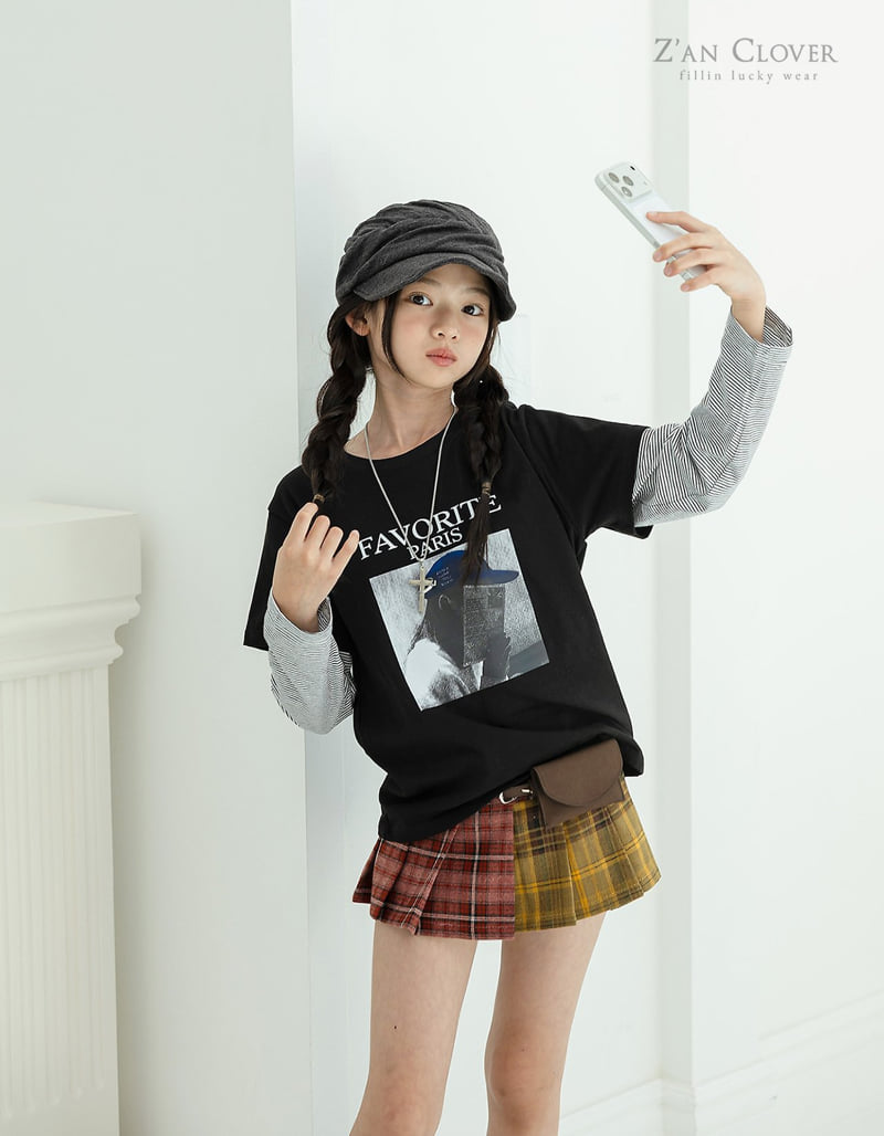 Zan Clover - Korean Children Fashion - #fashionkids - Retro Pleated Skirt - 2
