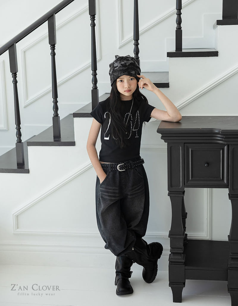 Zan Clover - Korean Children Fashion - #kidsshorts - Angel Denim Pants - 10