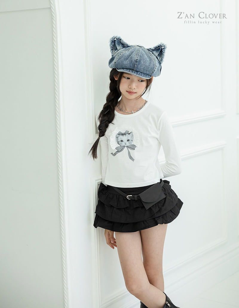 Zan Clover - Korean Children Fashion - #kidsshorts - Bohemian Cancan Skirt - 9