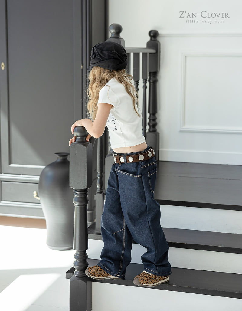Zan Clover - Korean Children Fashion - #kidsshorts - Round Stud Belt - 6