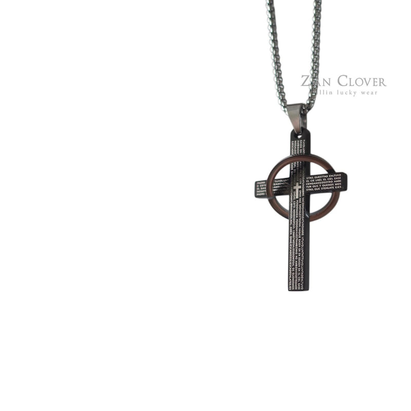 Zan Clover - Korean Children Fashion - #kidsshorts - Layered Cross Long Necklace - 10