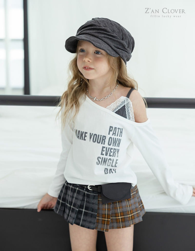 Zan Clover - Korean Children Fashion - #fashionkids - Lace Camisole Tee - 4