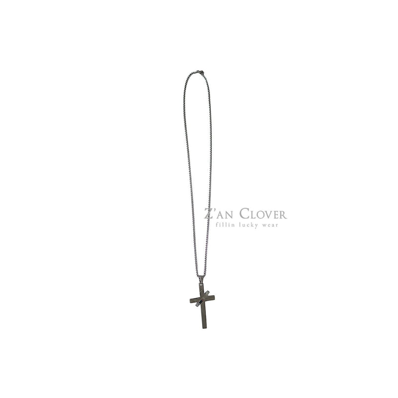 Zan Clover - Korean Children Fashion - #kidsstore - Layered Cross Long Necklace - 11