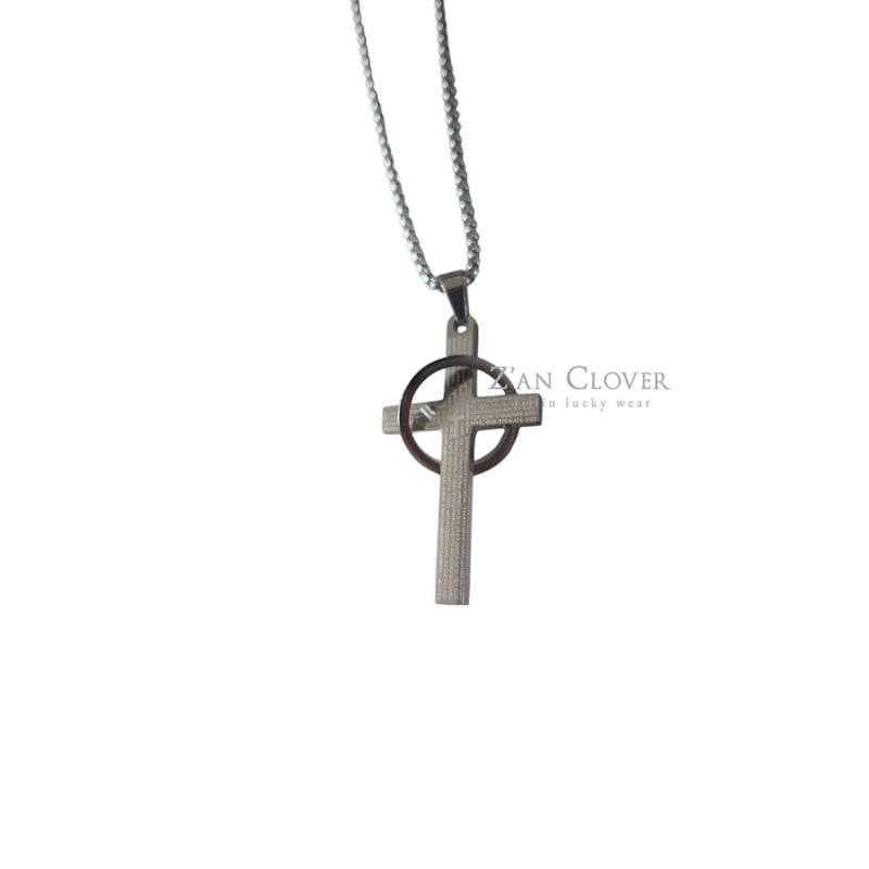 Zan Clover - Korean Children Fashion - #kidzfashiontrend - Layered Cross Long Necklace - 12