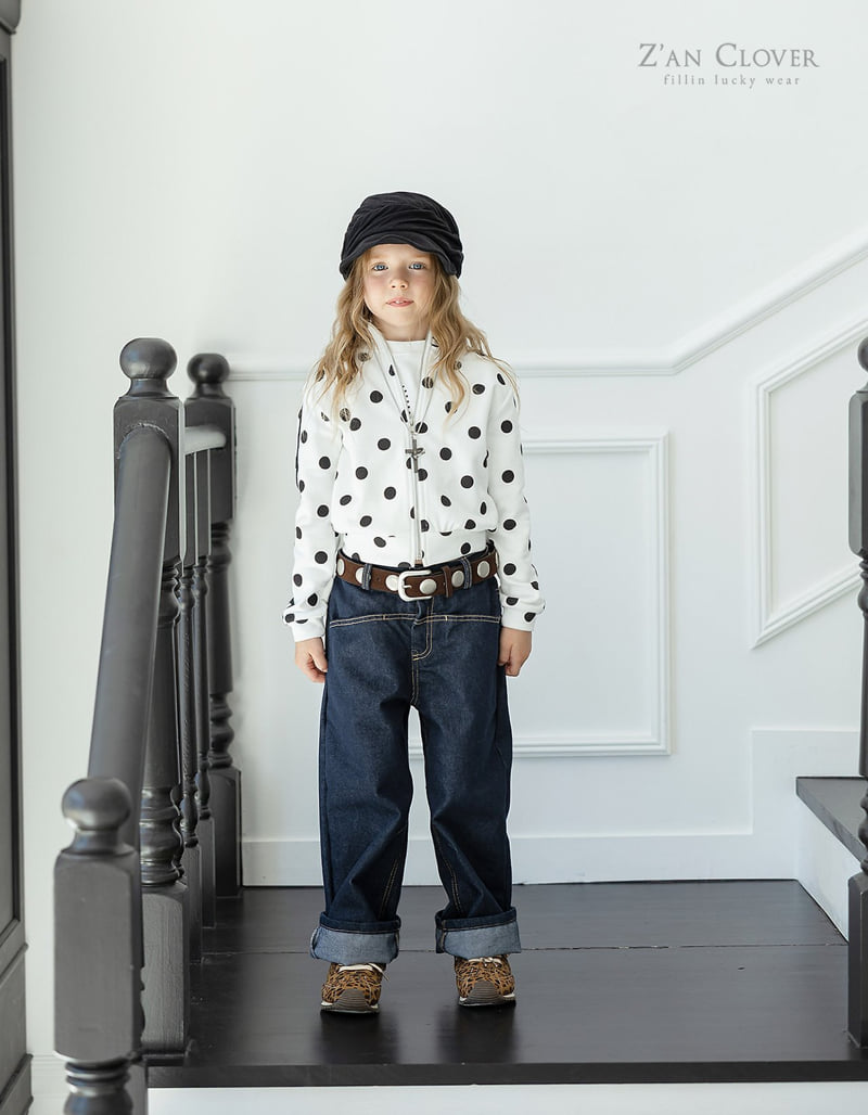 Zan Clover - Korean Children Fashion - #littlefashionista - Roll-up Denim Pants - 7