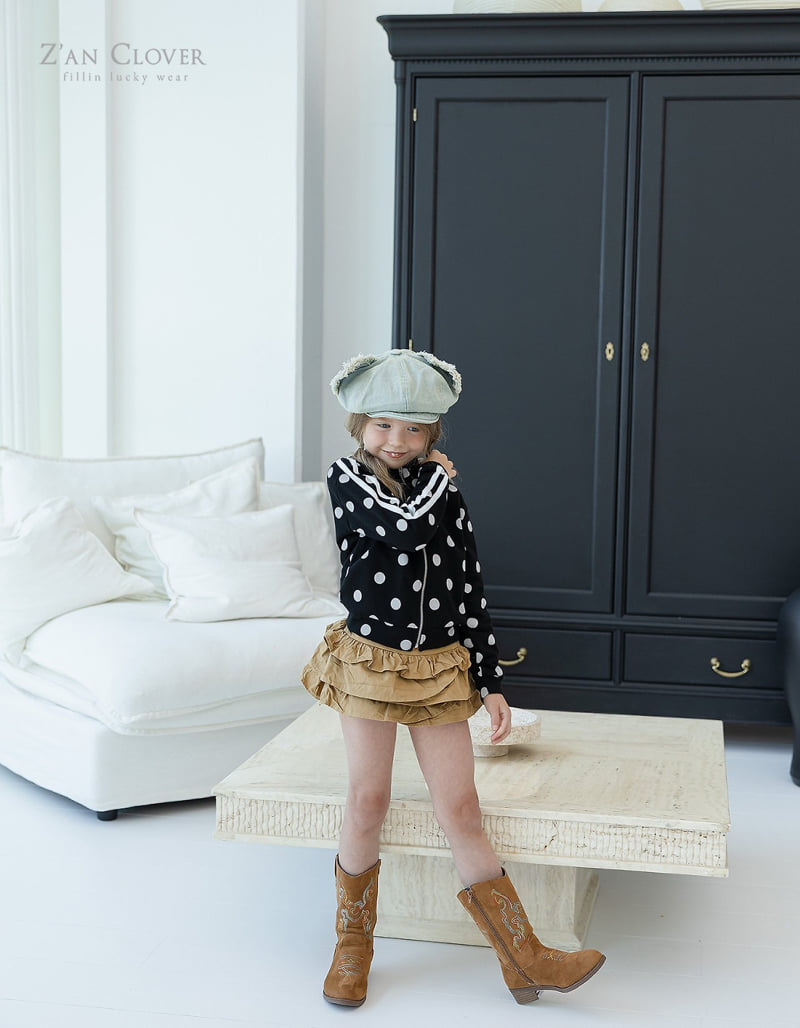Zan Clover - Korean Children Fashion - #littlefashionista - Dot Track Zip-up - 11