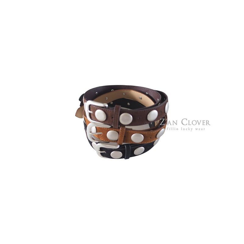 Zan Clover - Korean Children Fashion - #littlefashionista - Round Stud Belt - 10