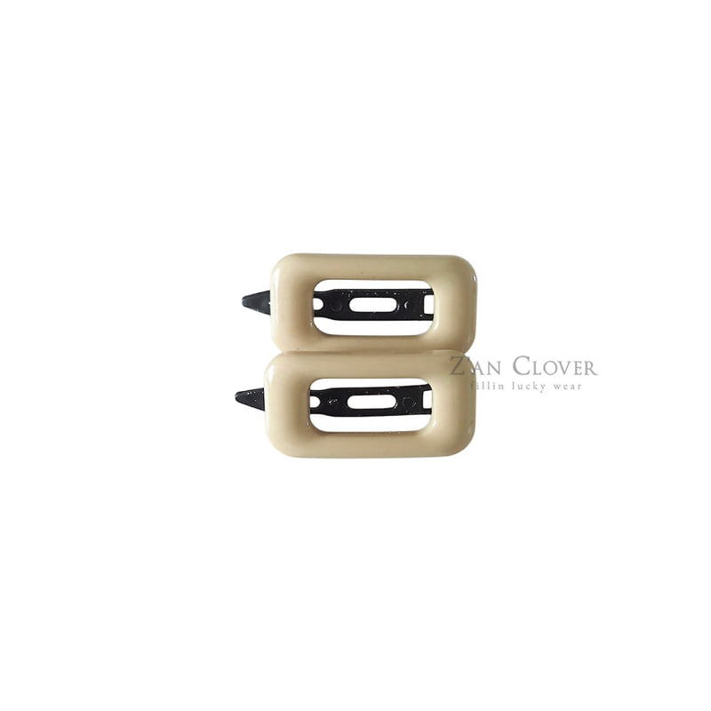 Zan Clover - Korean Children Fashion - #littlefashionista - Square Hair Clip - 11