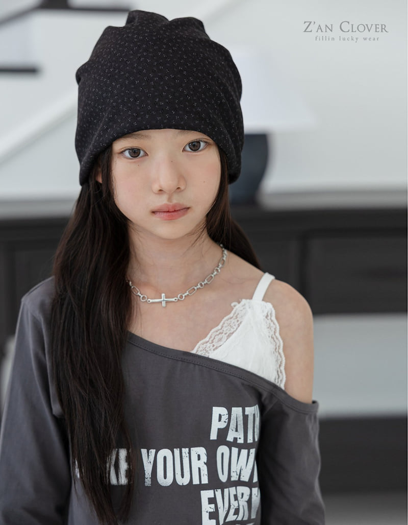 Zan Clover - Korean Children Fashion - #littlefashionista - Mellow Flower Beanie - 2