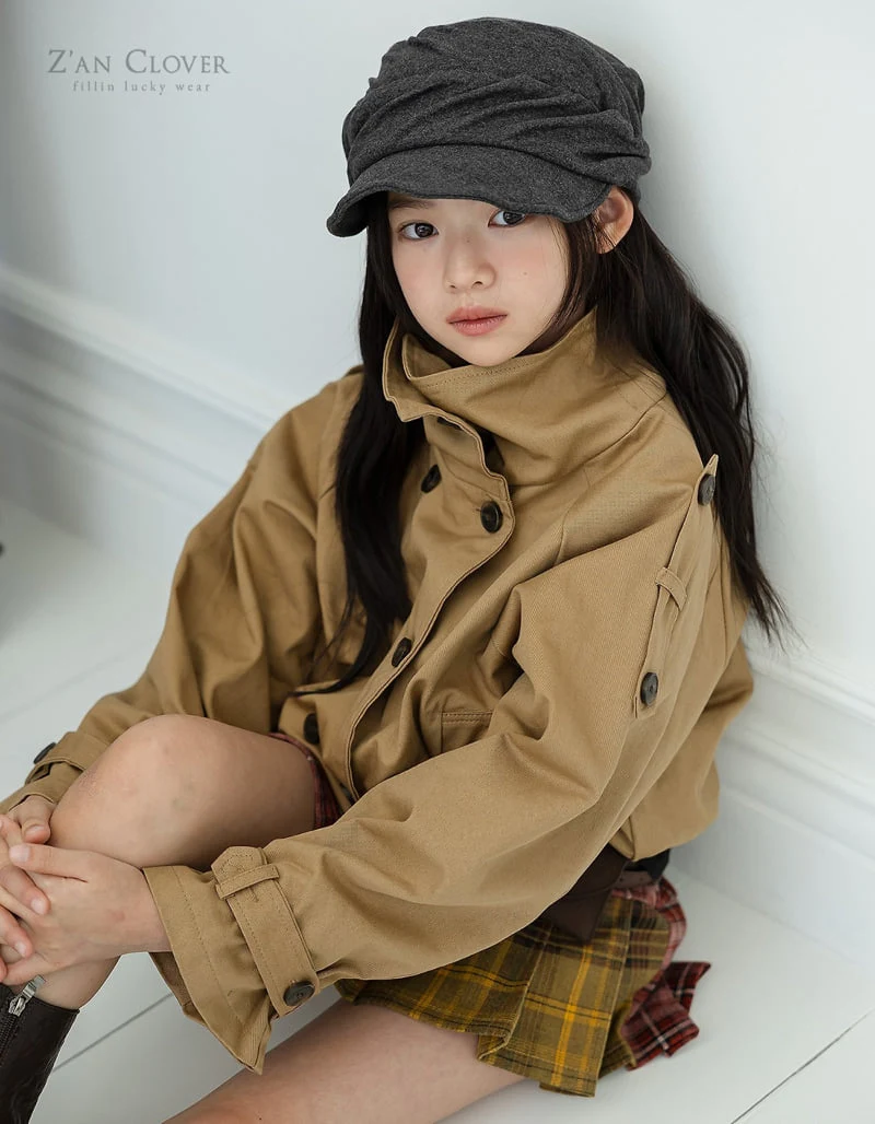 Zan Clover - Korean Children Fashion - #magicofchildhood - High Neck Trench Jacket - 10