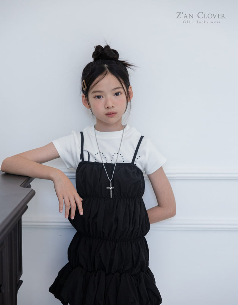Zan Clover - Korean Children Fashion - #magicofchildhood - Bubble Shirring Dress - 9
