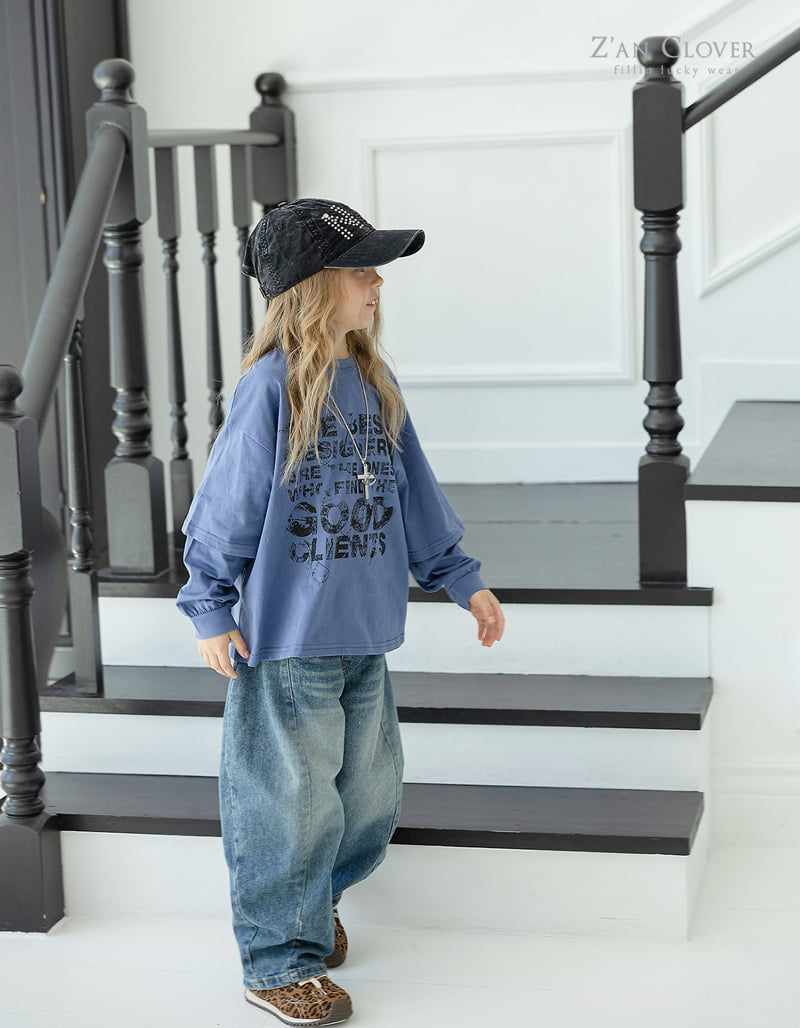 Zan Clover - Korean Children Fashion - #magicofchildhood - Vintage Layered Tee - 8