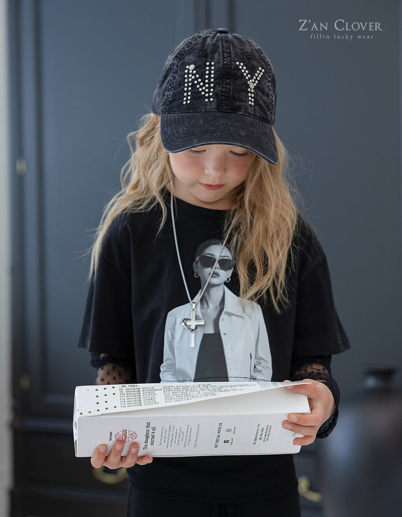 Zan Clover - Korean Children Fashion - #magicofchildhood - Crystal NY Cap - 6