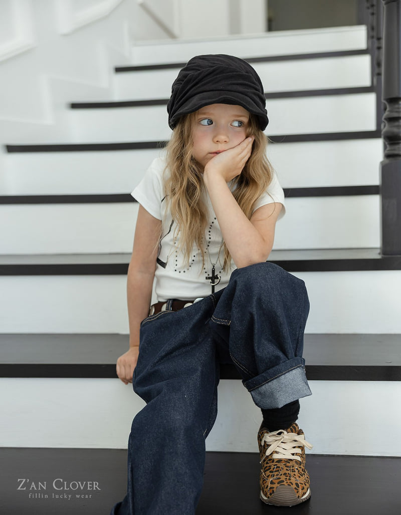 Zan Clover - Korean Children Fashion - #minifashionista - Roll-up Denim Pants - 9