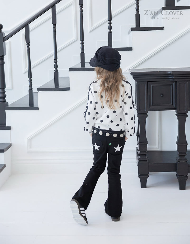 Zan Clover - Korean Children Fashion - #minifashionista - Star Bootcut Pants - 5