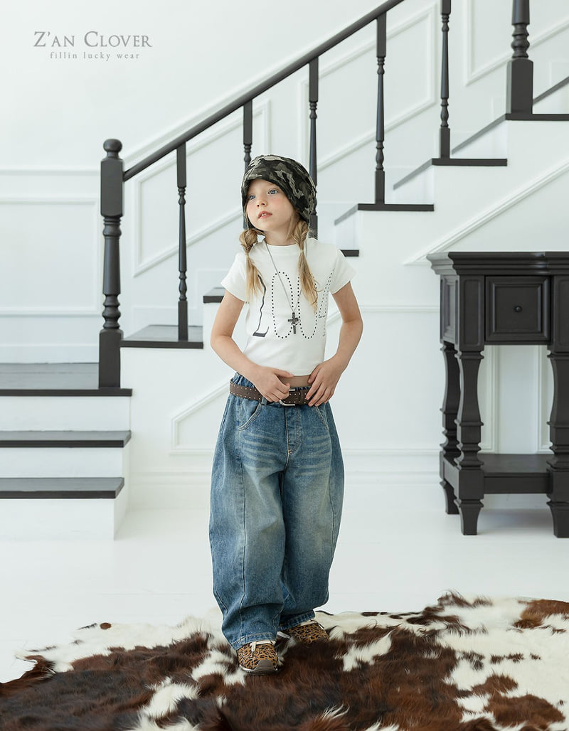 Zan Clover - Korean Children Fashion - #minifashionista - Angel Denim Pants - 2