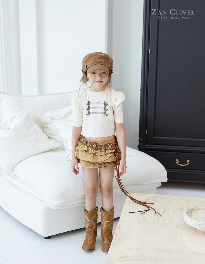Zan Clover - Korean Children Fashion - #minifashionista - Western Tassel Belt - 5
