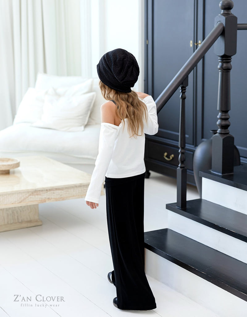 Zan Clover - Korean Children Fashion - #minifashionista - Folding Wide Pants - 12