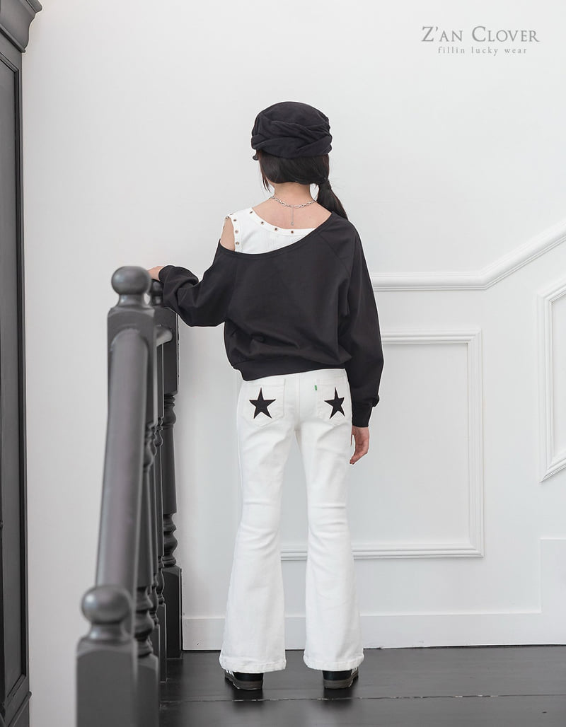 Zan Clover - Korean Children Fashion - #minifashionista - Eyelet Sweatshirt - 8