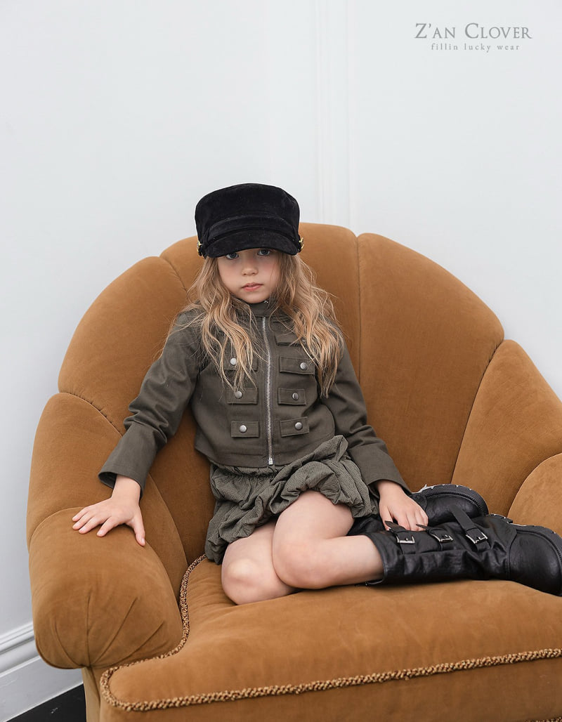 Zan Clover - Korean Children Fashion - #minifashionista - Suede Marine Cap - 4
