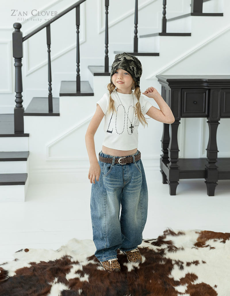 Zan Clover - Korean Children Fashion - #prettylittlegirls - Angel Denim Pants - 3
