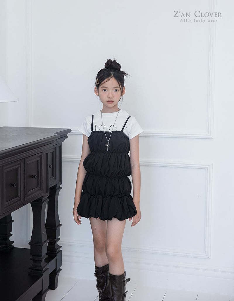Zan Clover - Korean Children Fashion - #prettylittlegirls - Bubble Shirring Dress - 11