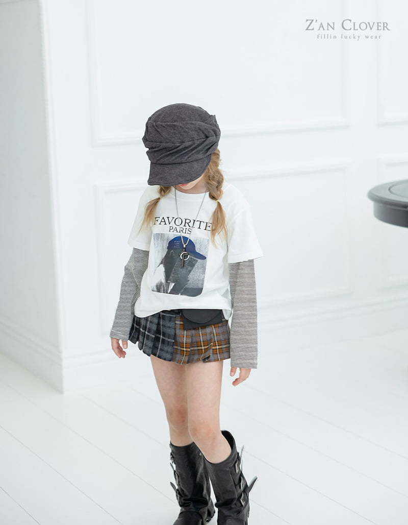 Zan Clover - Korean Children Fashion - #prettylittlegirls - Paris Layered Tee - 12