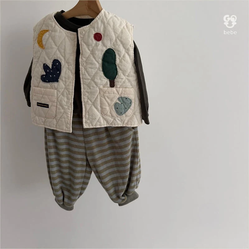 go;u - Korean Baby Fashion - #babyboutique - Bebe Forest Vest - 3